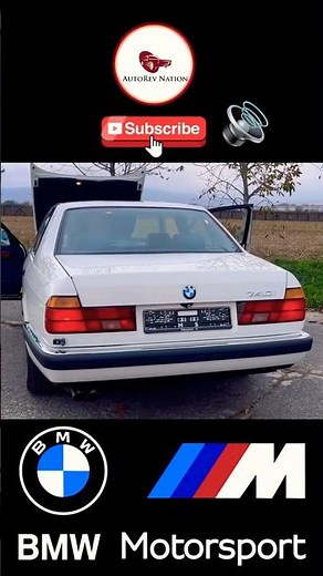 BMW E32 740i REVS – Classic V8 Perfection! #bmw #bmwm #classiccars