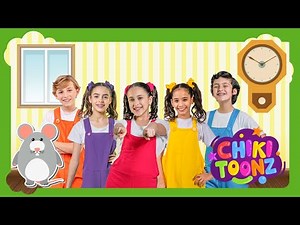 🐭 Hickory Dickory Dock 🕰️ Canción Infantil en Inglés | Chiki Toonz