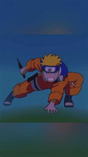 3 EPIC Naruto Pixel Arts in Minecraft! #minecraft #shorts