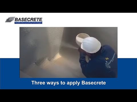 Three ways to apply Basecrete