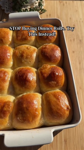 Dinner Rolls Ingredients \t•\t265 g warm milk (1 cup 2 tbsp) \t•\t1 tbsp yeast \t•\t1 tbsp sugar \t•\t1 egg \t•\t450 g flour (3½ cups) \t•\t60 g softened butter (4 tbsp) \t•\t1 tsp salt ⸻ Instructions \t1.\tIn a bowl mix warm milk, yeast, sugar, and egg. Add flour, salt, and softened butter. Mix and knead until smooth and elastic (about 8–10 minutes). The dough will feel soft and slightly tacky. \t2.\tCover and let rise for about 2 hours, or until doubled in size. \t3.\tTransfer to a surface, ge