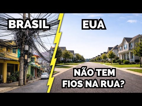 Why are there no wires in the streets of the USA? Is there going to be a power outage?