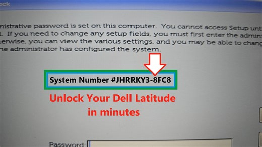 Dell Bios Password reset for Dell inspiron, latitude, xps, optiplex, precision, vostro, alienware.