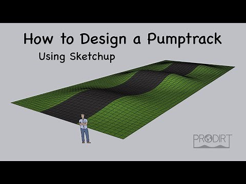 How to design a pumptrack in sketchup