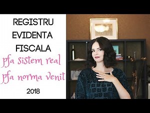Registru evidenta fiscala PFA | Modalitate completare si alte info utile