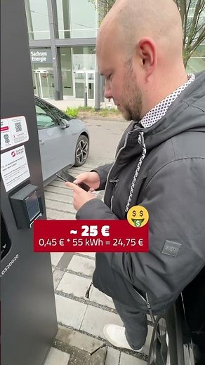Charging an electric car: Time and costs checked 🚗🔋 #electriccar #id3 #electricity #chargingstation