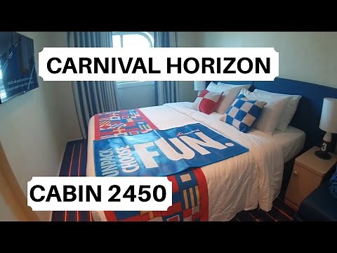 Carnival Horizon Cabin 2450 Category FJ - Family Harbor Deluxe Ocean View Stateroom