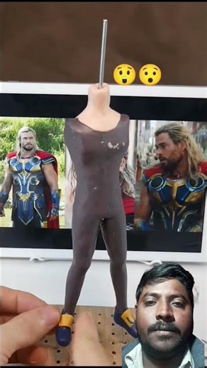 Unbelievable Clay Sculpture Making 😱 | Superhero Action Figure Clay Art | Satisfying Art #shorts