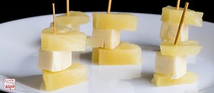 Super Easy Starter Recipe - Cheese and Pineapple Sticks - Something's Cooking with Alpa
