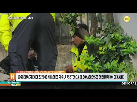 Jorge Macri demands $27 billion for assistance to Buenos Aires residents facing homelessness│N07│...