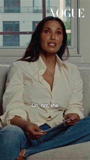 Padma Lakshmi and her daughter play Tell The Truth with Vogue