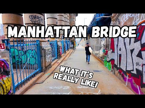 4K | Walking Across The Manhattan Bridge NYC | WHAT ITS REALLY LIKE!!!!