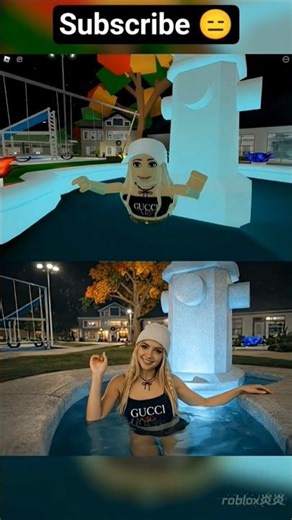 Brookhaven Characters, but in real life #roblox #shorts