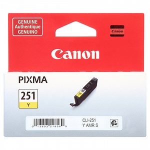 Canon CLI-251 Yellow Ink Tank, Compatible with PIXMA iP7220, PIXMA MG7520, PIXMA MG6620, PIXMA MG6320, PIXMA MG5420, PIXMA MG5522, PIXMA MG5622 and PIXMA MX922