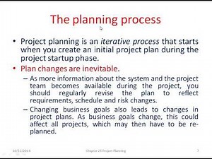 Lecture on plan driven development