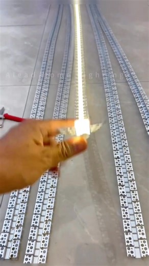 Aluminum alloy keel lace linear lamp. #lamp #light #led #smarthome #lightingdecor #homedecor #lightingdesign #lampdesign #interiordesign #lampfactory #ledstriplights #ledstrips #diy #installation #designer #architect #architecture #instagood #home #atmosphere #aleadhome #aleadlighting | Alead Lighting