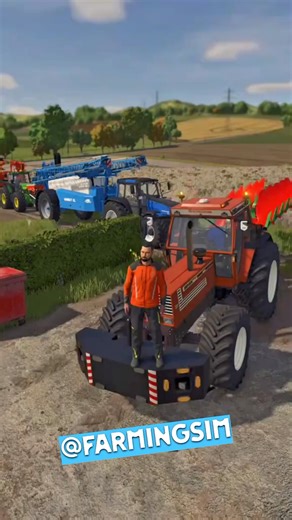 Arrival of all tractors and their equipment at the farm🔥 #farmingsimulator25 #farmingsimulator #fs25 | Farming Sim