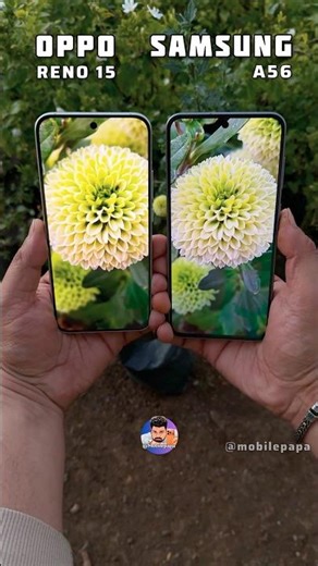 Oppo Reno 15 Vs Samsung A56 Camera Test #mobilepapa #shorts