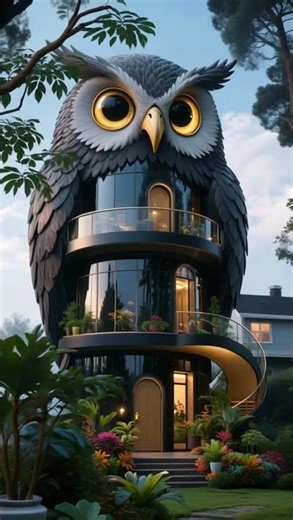 Unique Home Owl Design Taken to the Extreme #home #uniquehomes #interiordesign #homedesign