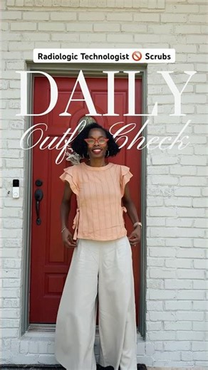 Scrubs or Linen Outfit? #ootd #shorts #linenpants #outfitcheck #radiologictechnologist