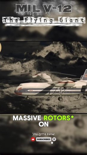 Mil V-12 –The Giant Soviet Helicopter That Never Took Off (Officially) #history #technology#ytshorts