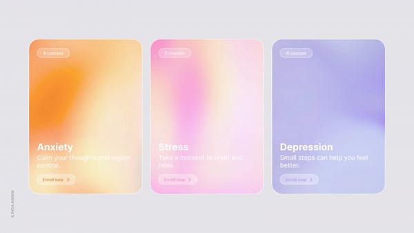 Soft gradient in motion