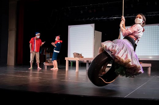 3.3K views · 23 reactions | Barton Theatre presents "Words and What We Do with Them,” a collection of six plays by David Ives. In-person* and live-stream tickets can be purchased through bartonccc.booktix.com. For more information visit theatre.bartonccc.edu. Showings run from March 19-21. *Masks required when not seated for in-person productions. | Barton Community College | Facebook