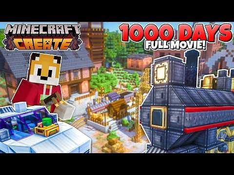 1000 days in Minecraft Create Mod [FULL MOVIE] - Episodes 1 - 10
