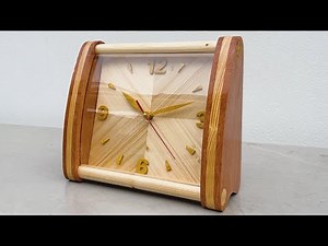 A Perfect Wooden Desk Clock Design /// You Will Love It At First Sight.
