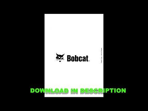 Bobcat 325 328 Compact Excavator Operator’s Manual PDF English – Operation & Maintenance Guide
