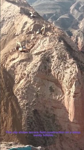 Terrace Field Construction: Manual & Machine Work on Hill Slopes