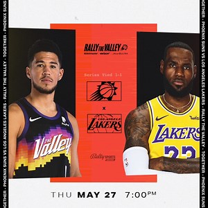 4.6K views · 233 reactions | 푅표퓊퓃풹 ퟣ. 풢풶퓂푒 ퟥ. #RallyTheValley 퐓퐎퐆퐄퐓퐇퐄퐑. Tune in on Bally Sports Arizona at 7PM. | Phoenix Suns | Facebook