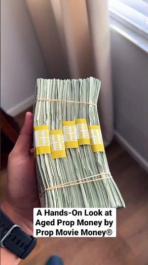 Realistic Prop Money Showcase: Holding $50,000 in Aged Cash!