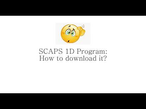 SCAPS 1D: How to download it?