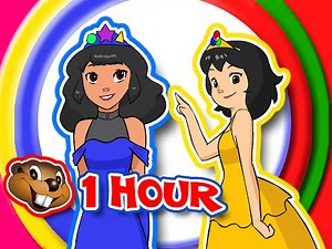 "Princess Christmas" | 1 Hour Kids HD Animation | Frozen Elsa Princess, Teach Learn Colors & Shapes