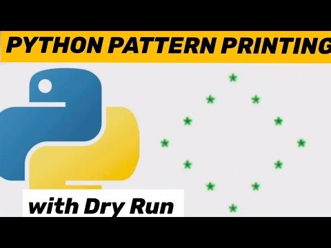 PYTHON PATTERN PRINTING: Hollow Diamond 💎 stars ⭐ on borders with Dry Run