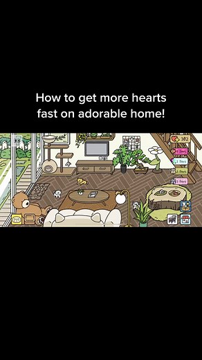 how to get more hearts on adorable home fast! #adorablehome #cutegame #cat #adorableanimals