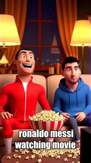 When Ronaldo and Messi Watch a Movie 🎬⚽ | #ronaldo #messi #shorts #ytshorts