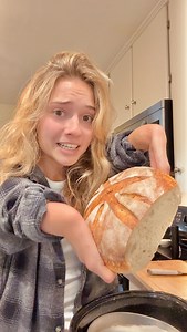 New obsession unlocked 😍🍞 Please comment any bread baking tips you have! I need all the help I can get! 🙏🏼 Enthusiasm? I’m there. Patience? Gotta work on it. | Liv Stone