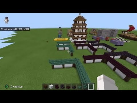 Minecraft* Build a Japanese Wall