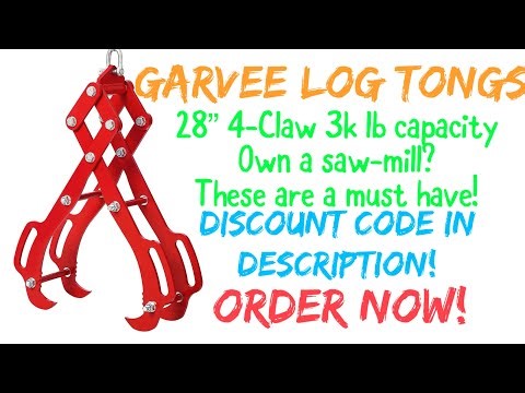 Garvee Heavy Duty Log Lifting Tongs: 28” 4-Claw Log Grapple for Logging | 3000# Lifting Power REVIEW