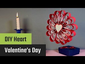 💖 DIY Valentine’s Day Decorations | Heart Hanging Crafts | Easy Paper Decor Ideas