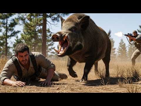 Massive Wild Boar Invasion: Farmers Battle Unstoppable Wild Hogs | Giant Boar Hunt