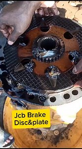 JCB Brake disc& plate assembly #reelsvideoシ #videos #automotive #mechanical | Expert Mechanic