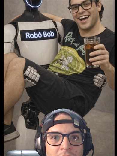 Depois do upgrade de Robo Bob, fomos tomar um refri e depois cara casa #soap #sketch #funny #humor #obras #plotwist #robot