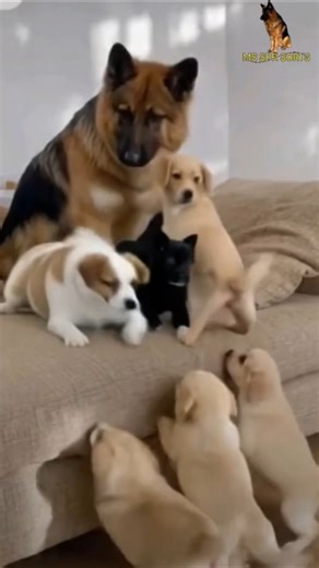 German shepherd puppy mix labrador mother and father #pets #germanshepheard #dog