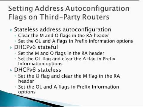 O'Reilly Webcast: IPv6 Address Autoconfiguration and DHCPv6