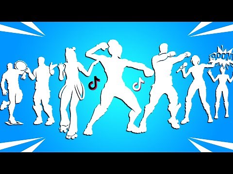 All Fortnite TikTok Dance & Emotes! (Stuck, Roller Vibes, Square Up, In Da Party, Bim Bam Boom)