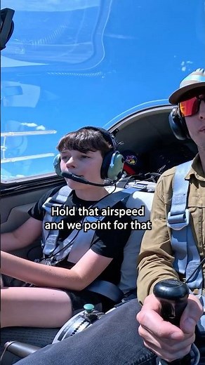 Young Pilot's 3-Point Landing!