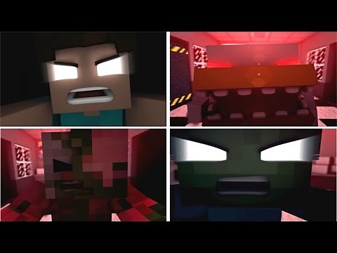 Five Nights With Herobrine ALL JUMPSCARES (MINECRAFT)
